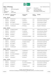 DFBnet - Staffelspielplan - 1 - - FC Stuttgart