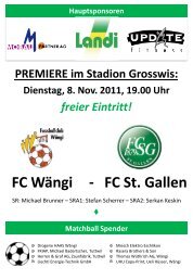 FC Wängi - FC St. Gallen