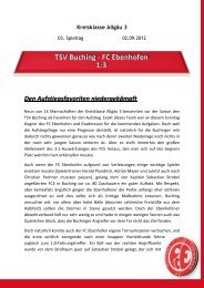 TSV Buching - FC Ebenhofen