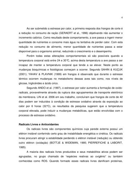 envolvimento da proteína, carboidrato, lipídio e selênio - Unesp