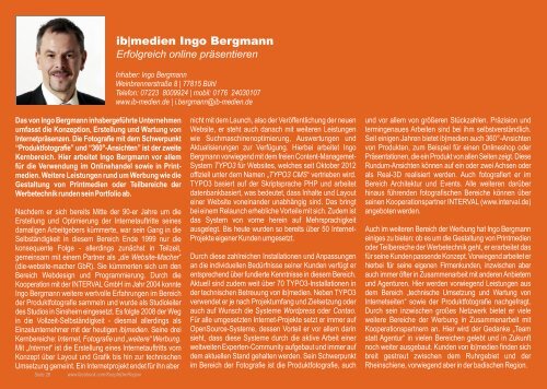 Köpfe der Region - Ausgabe BBA1