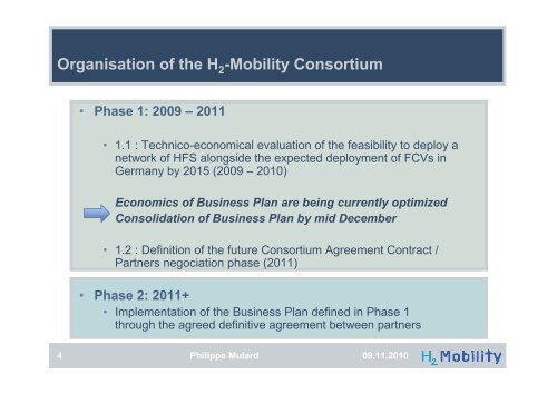 The H -Mobility Initiative - FCH JU