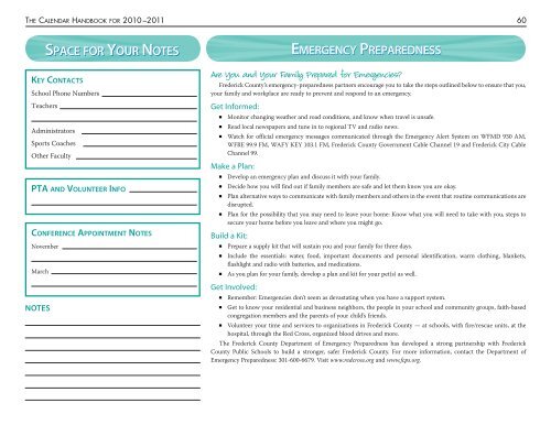 Calendar Handbook - Frederick County Public Schools