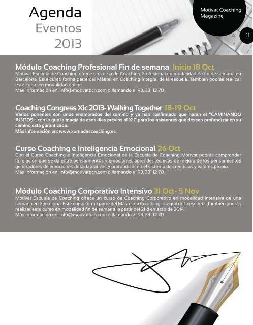 Motivat Coaching Magazine Núm.3-Año 2013