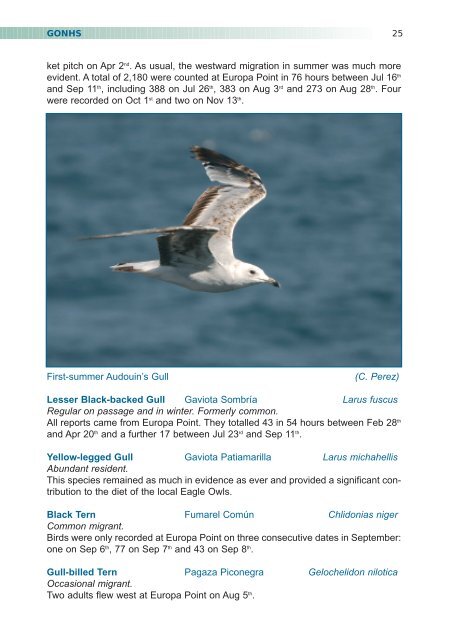 2005 (No 5) - Gibraltar Ornithological & Natural History Society