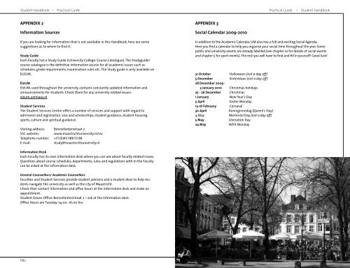 Student Handbook - School of Business and Economics - Maastricht ...