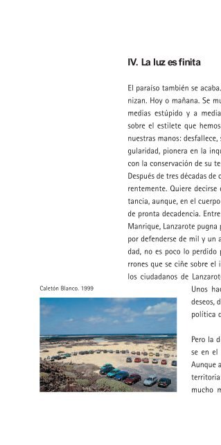 Lanzarote: el papel de la crisis - Fundación César Manrique