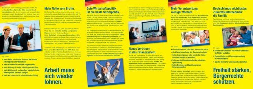 Kurzwahlprogramm der FDP 2009