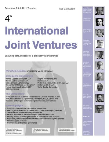 Cross-Cultural Issues of International Joint Ventures: A 