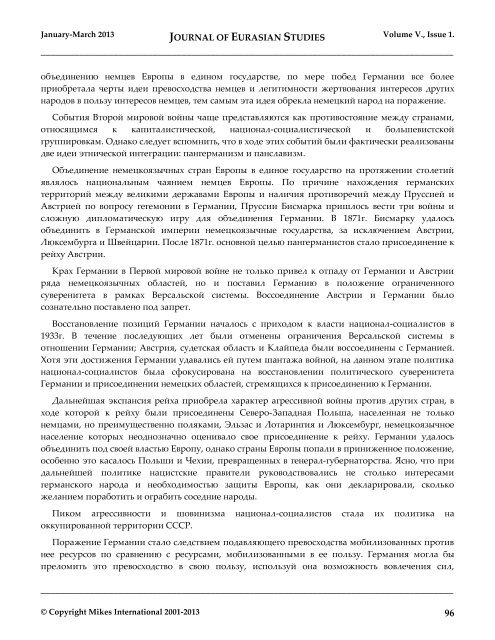 JOURNAL OF EURASIAN STUDIES Journal of the Gábor Bálint de ...