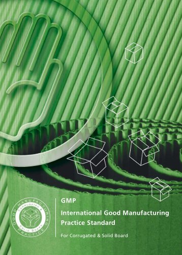 GMP International Good Manufacturing Practice Standard - Fefco