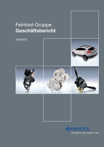 Geschäftsbericht deutsch (PDF) - Feintool