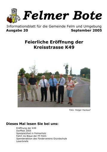 Ausgabe 20 im pdf-Format - Felmer Bote