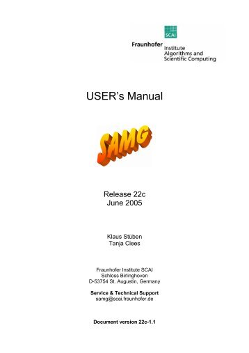 USER's Manual - FEFlow