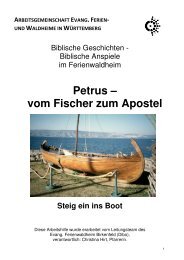 Petrus – vom Fischer zum Apostel - Evangelische Ferien- und ...