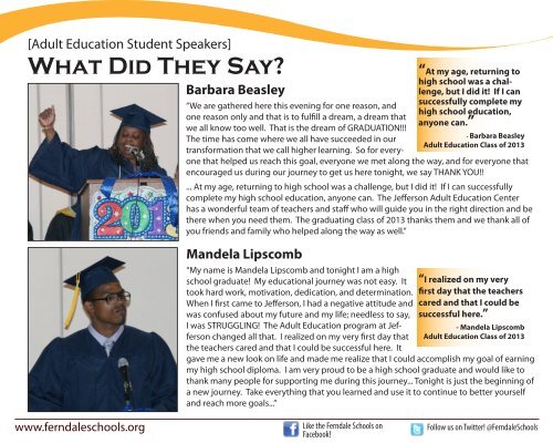 enews Graduation Issue | June 14, 2013 - Ferndale Public Schools