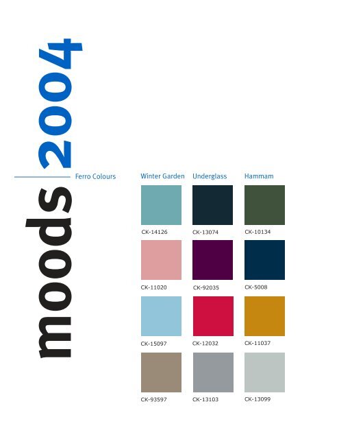 Moods 04 Color Tables Ferro