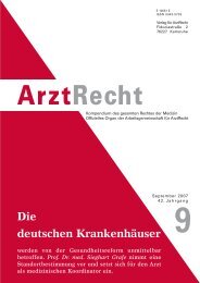 Prof. Dr. med. Sieghart Grafe - Arztrecht