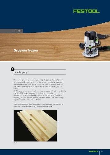 Groeven frezen - Festool