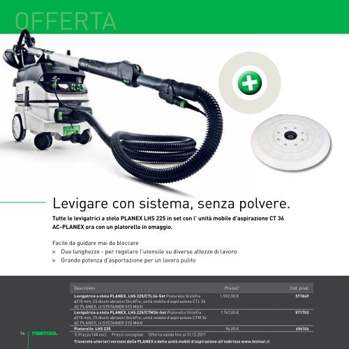 Scarica la brochure novità/offerte per pittori - Festool