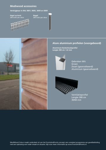 Modiwood accessoires Alure aluminium profielen ... - Fetim