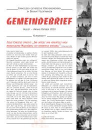 Gemeindebrief August bis Oktober 2010 als PDF-Dokument öffnen ...