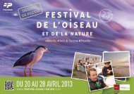 Télécharger le dossier de presse - Festival Oiseau Nature