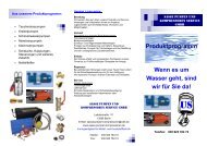 Pumpen - Sasse Pumpen und Kompressoren Service GmbH