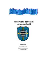 1. Inhaltsverzeichnis - Freiwillige Feuerwehr der Stadt Langenselbold