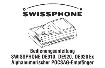 Programmiersoftware Swiss Phone De920
