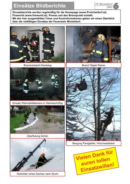 Jahresbericht 2007 - Freiwillige Feuerwehr Micheldorf in OÖ