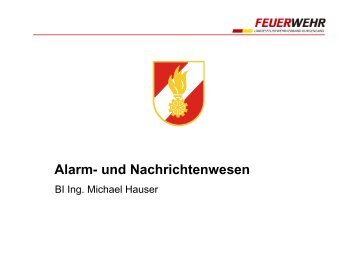 Alarm- und Nachrichtenwesen - FF Buchschachen