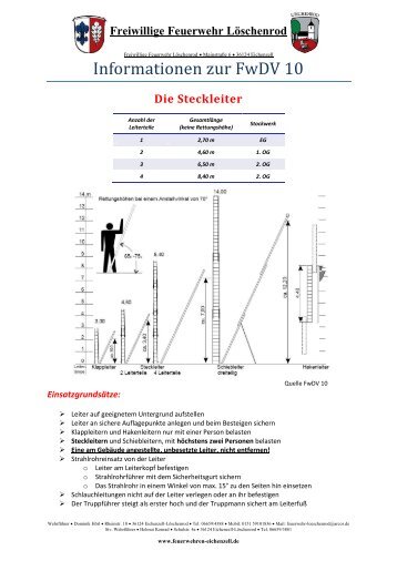 Informationen zur FwDV 10 - Feuerwehren der Gemeinde Eichenzell