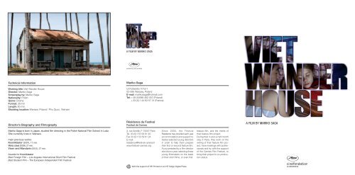 film festival brochure