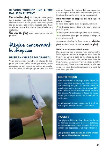 Livret Jouer au golf - Fédération Française de Golf