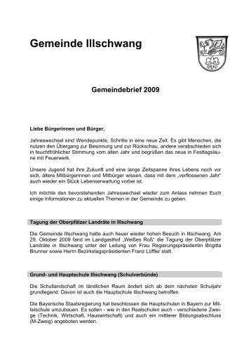 Gemeindebrief 2009 - Gemeinde Illschwang