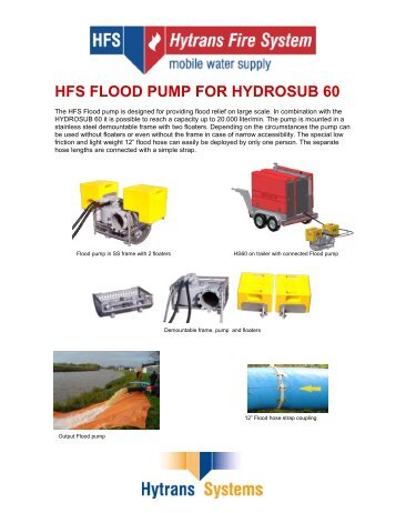 HYTRANS HydroSub 60 Flood Pump Brochure
