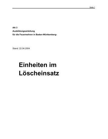 aa3 ausbildungsanleitung.pdf - Freiwillige Feuerwehr Esslingen aN