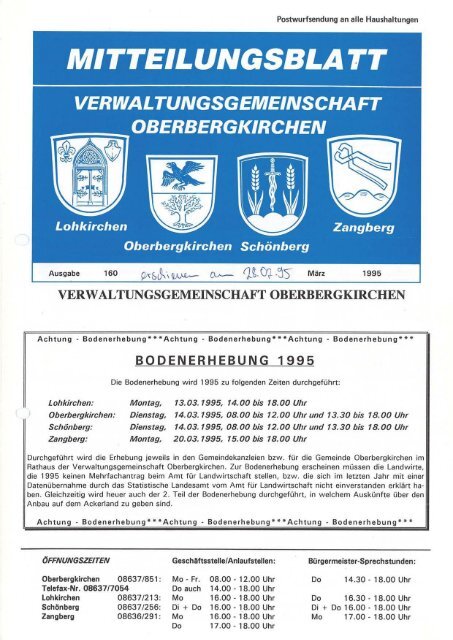 bodenerhebung 1995 - Freiwillige Feuerwehr Zangberg