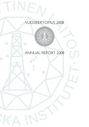 vuosikertomus 2008 annual report 2008 - Geodeettinen laitos