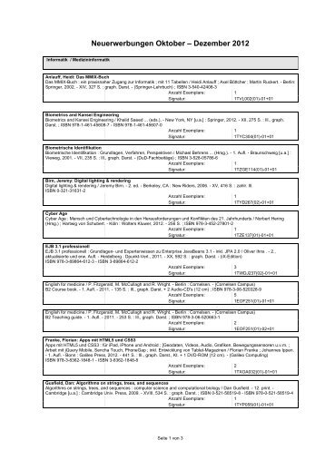 Informatik / Medizininformatik