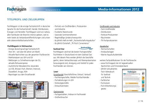 Media-Informationen 2012 - beim SN-Fachpresse Verlag