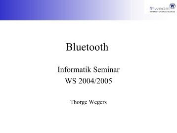 Bluetooth - FH Wedel