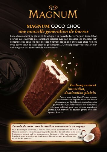 MAGNUM CoCo ChoC une nouvelle génération de barres - fhcom
