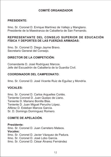 Avance de Programa - Federación Hípica de Madrid