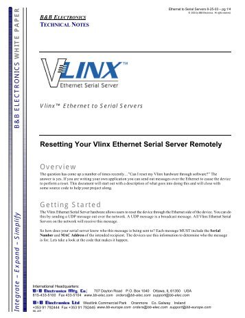 Vlinx Serial Server