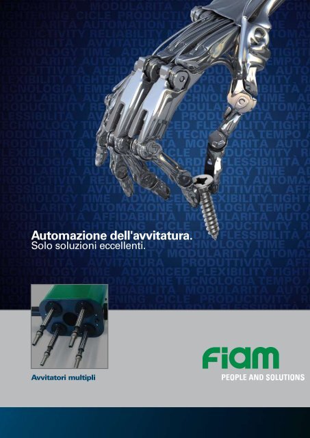 Automazione dell'avvitatura. - Fiam