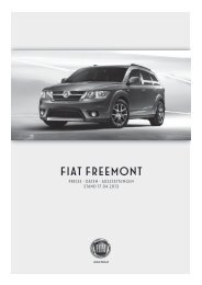 Preisliste Fiat Freemont