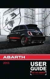 2013 FIAT Abarth User's Guide