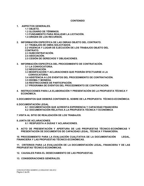 licitación pública nacional presencial número lo-009j4v001 ... - Fidena